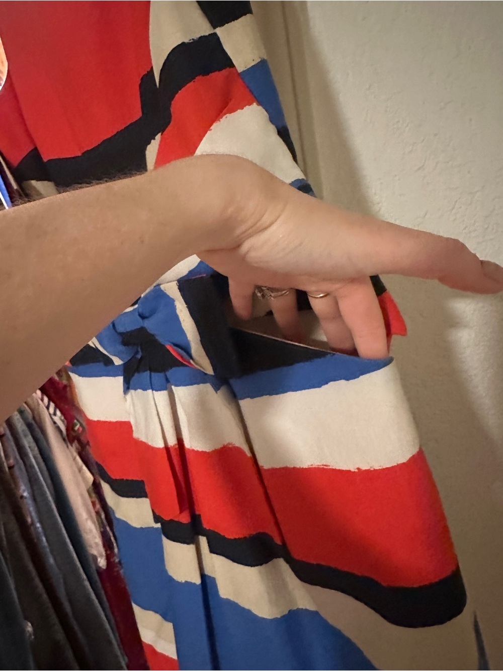 kate spade red, white, tan & blue dress - Picture 7 of 7
